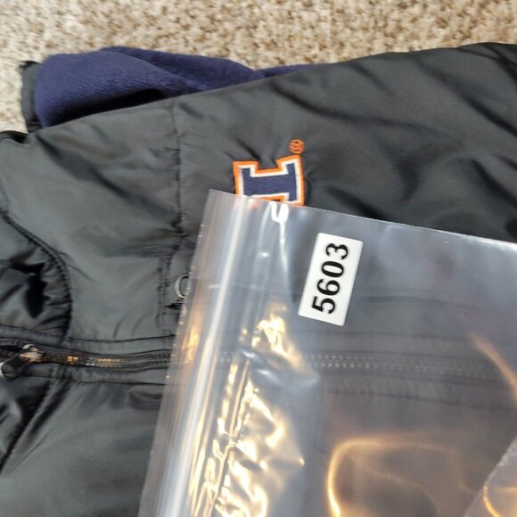 University Of Illinois Jacket Mens Medium Blue Fleece Fighting Illini Pro Player - Picture 6 of 6